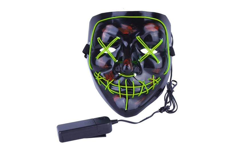 Image 22: Halloween LED Purge Mask Light Up Funny Masks