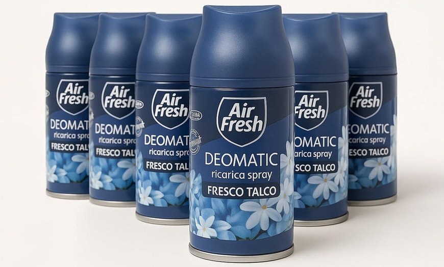 Image 2: Pack di 6 ricariche di ambientatore spray Air Fresh Deomatic