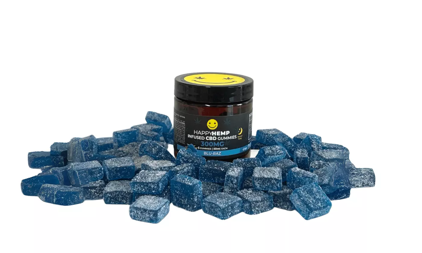 Happy Hemp Infused CBD Gummies for Sleep - Broad Spectrum CBD Gummies