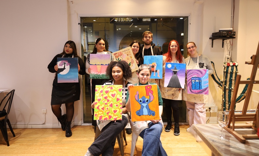 Image 6: Arte, snacks y bebida en experiencias creativas o premium  