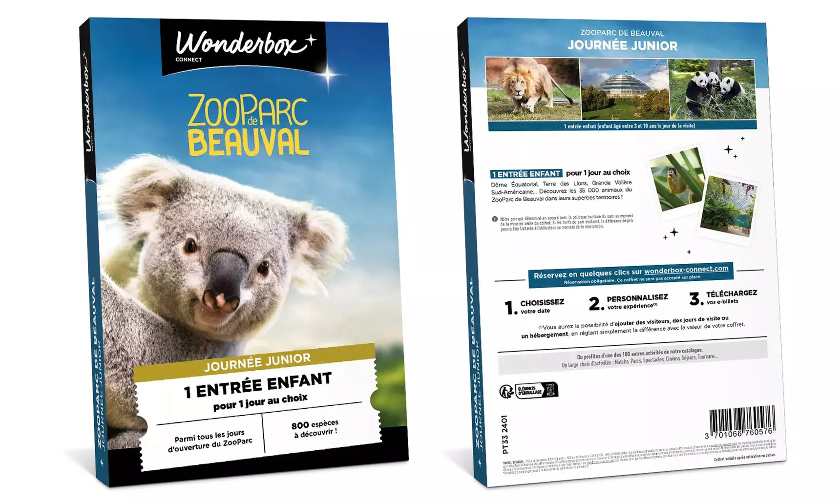 Journée ou séjour au ZooParc de Beauval avec Wonderbox Connect