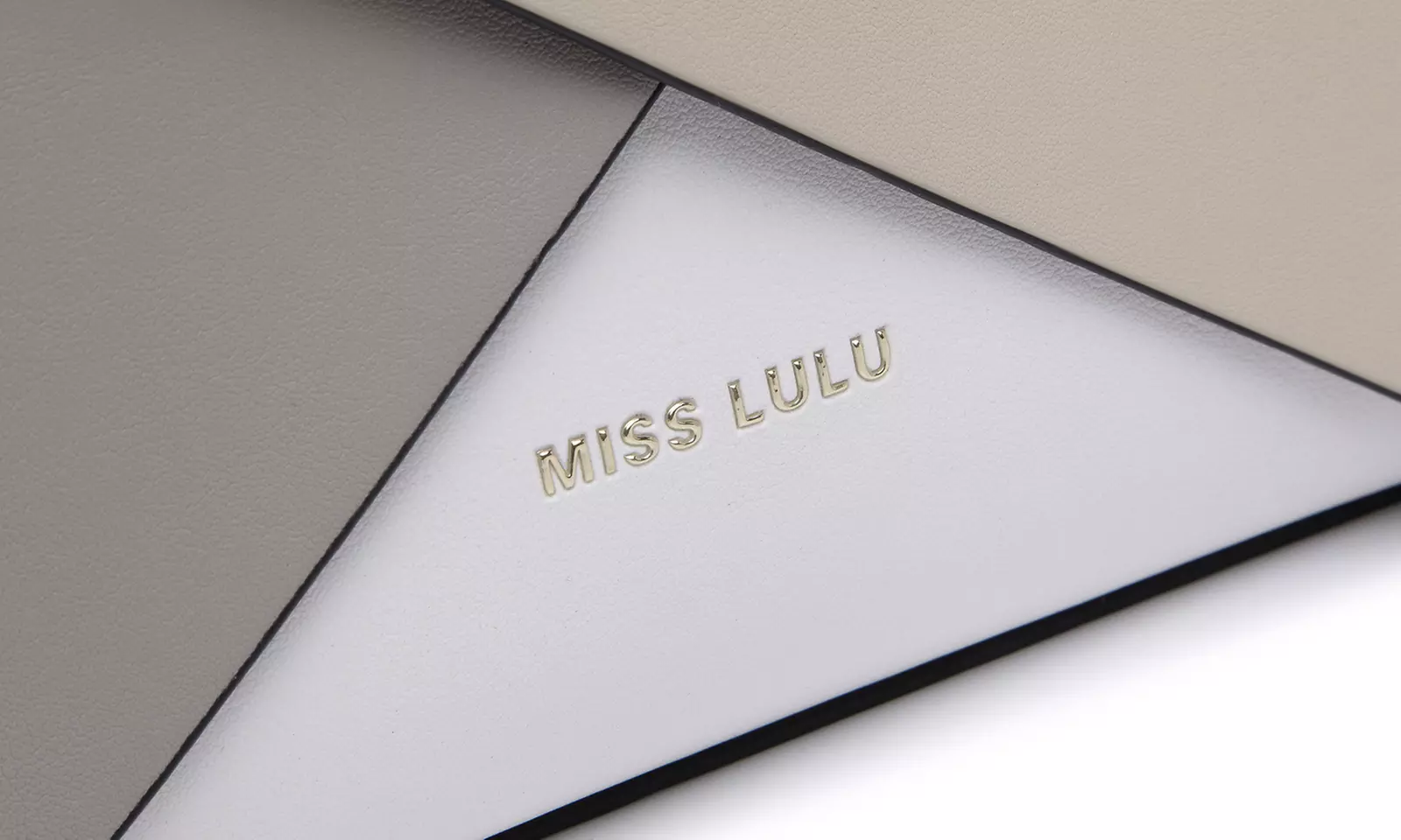 Women PU Leather Classy Contrast Panel Shoulder Bag