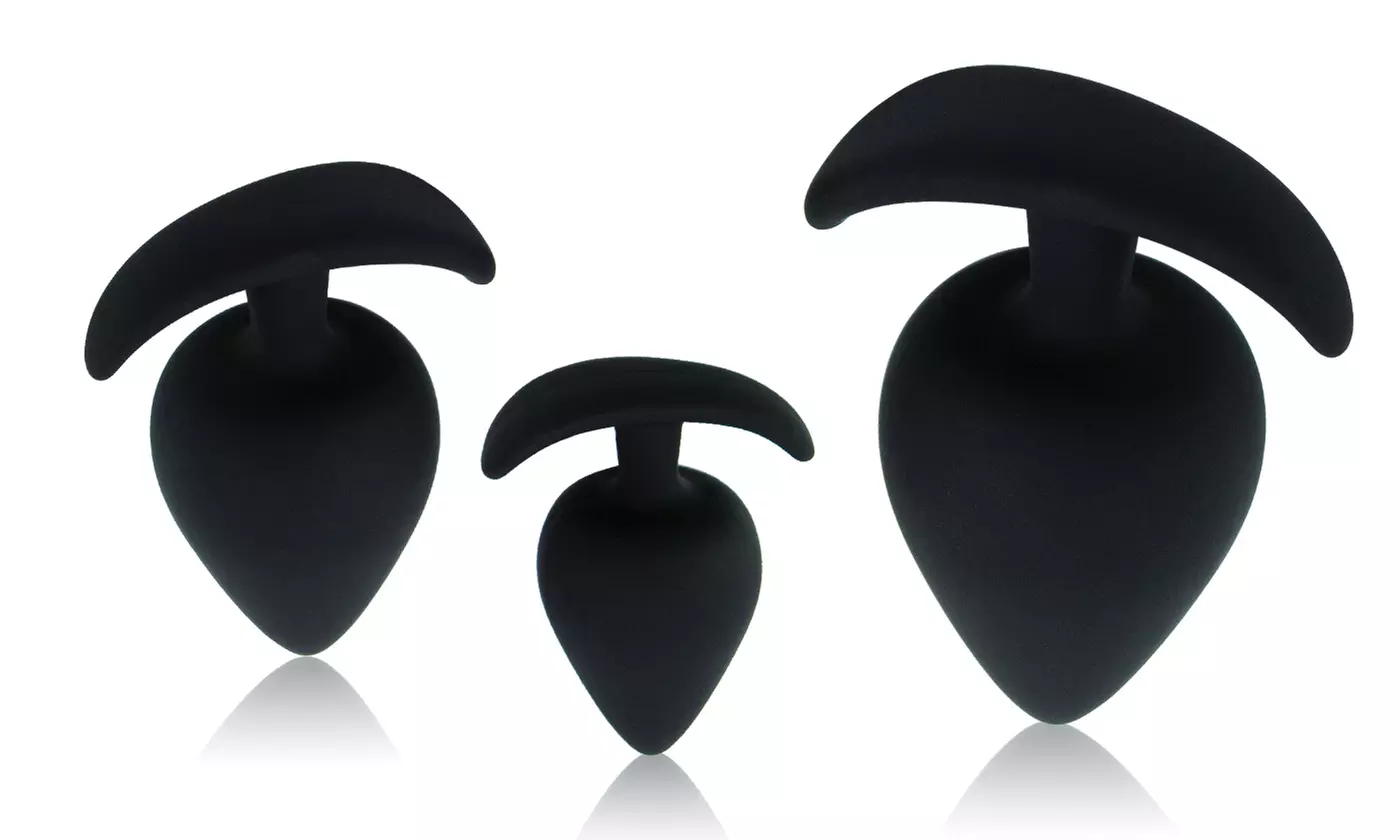 3Pcs Flexible Silicone Anal Plug Starter Kit