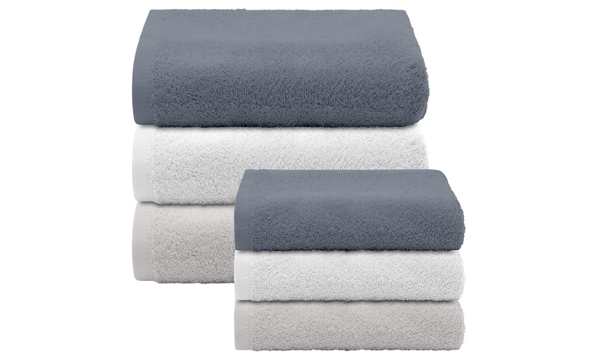 Image 9: Lot de 6 serviettes éponge