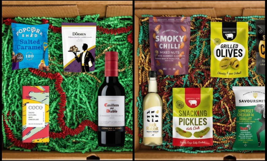 Image 3: Festive Foodie & Boozy Hampers Filled With Gourmet Snacks and Drinks
