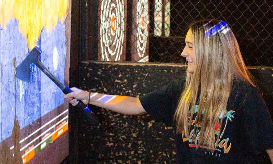 Image 4: De-Stress and Have Fun with Axe Throwing Action For All Skill Levels