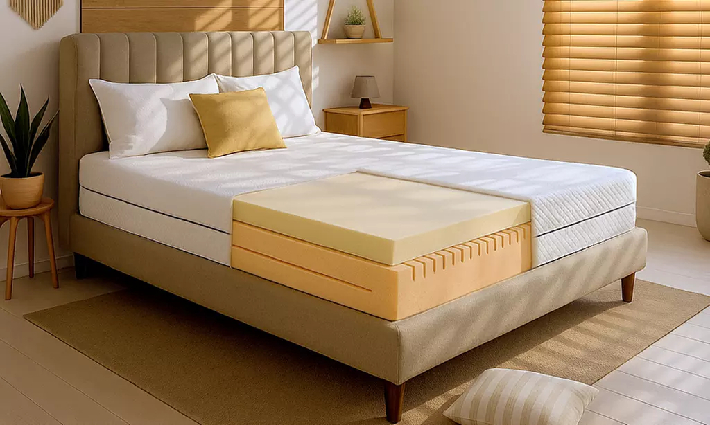 Matelas en mousse orthopédique et hypoallergénique The White Stones, dimensions au choix, livraison offerte - Primary Image