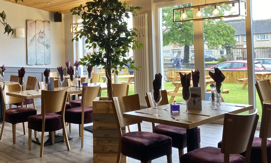 Image 4: Classic Sunday Roast with a Glass of Wine for Two or Four