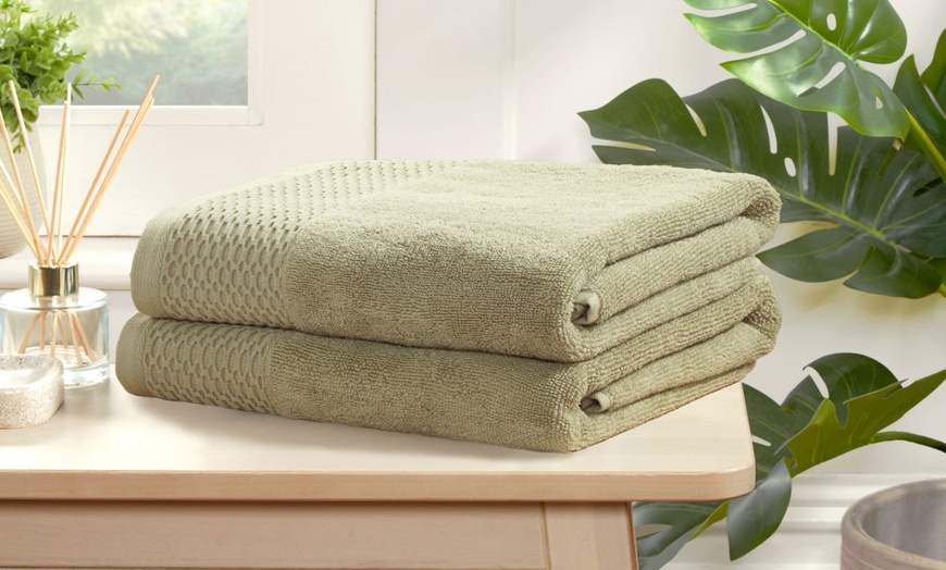 Image 3: Eden Weave 500gsm Bath Sheet
