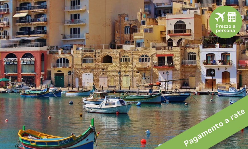 Image 1: ✈ Malta: volo diretto più 7 notti in hotel con pagamento in 4 rate