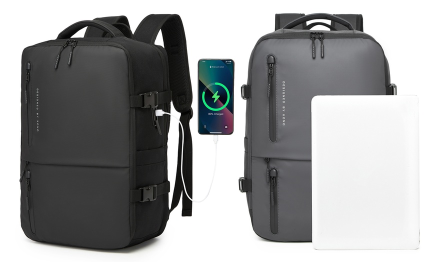 Image 1: Handbaggage rugzak met laptopvak