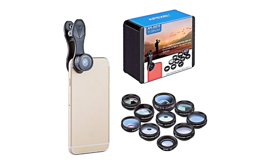 Image 1: Clip-On Mobile Camera Lens Set