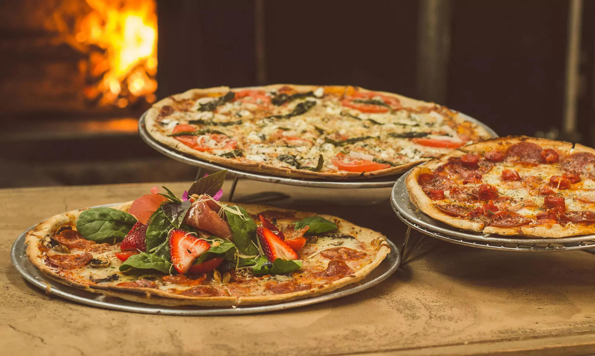 2 pizzas au choix avec desserts gourmands et cafés en option pour un plaisir partagé (jusqu'à 25% de remise) - Primary Image