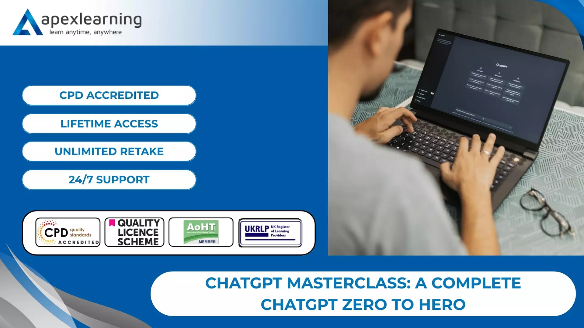 ChatGPT Masterclass: A Complete ChatGPT Zero to Hero from Apex Learning (Up to 95% Off) - Primary Image