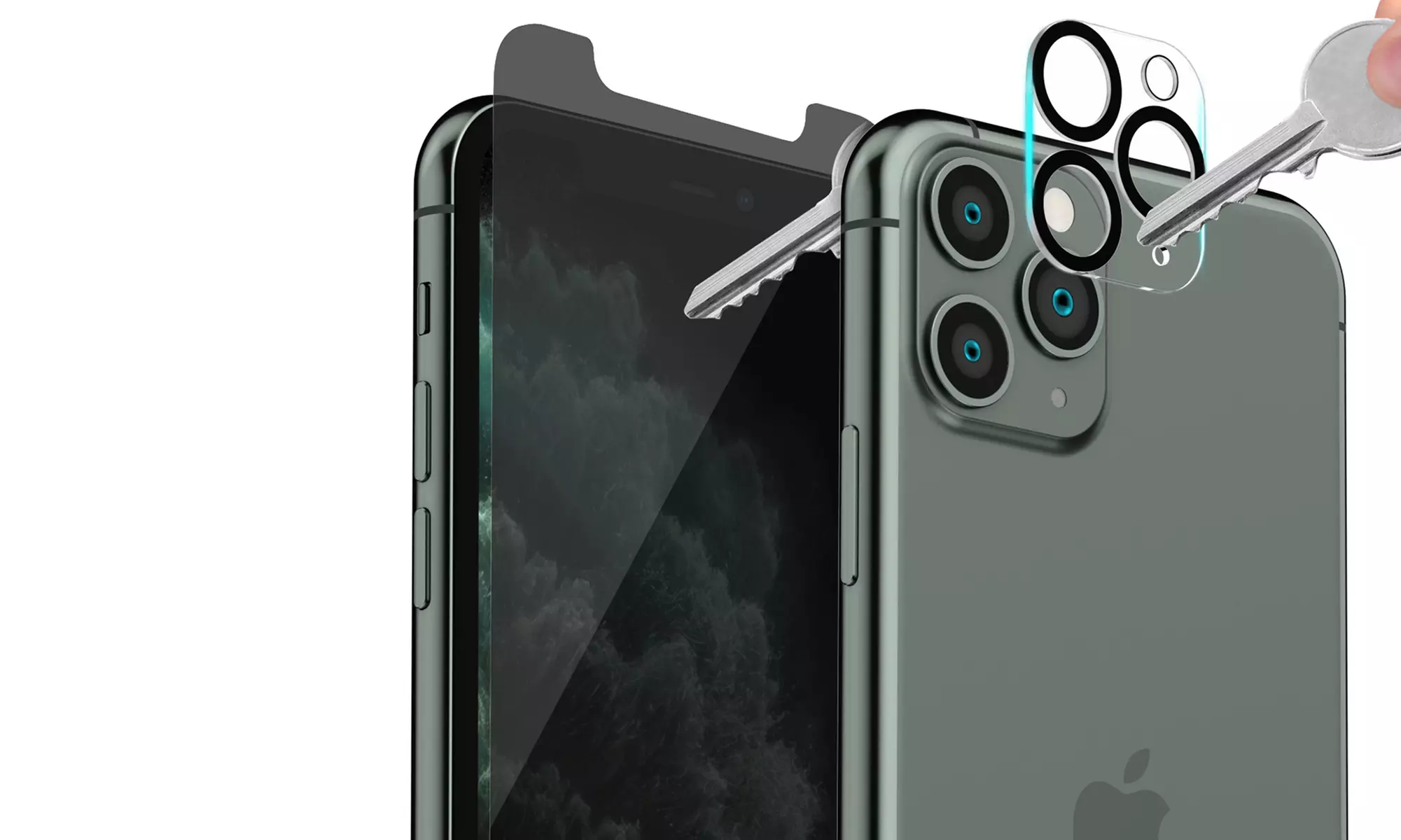 Privacy Screen Protector for iPhone 11/11 Pro/11 Pro Max with Lens Protector