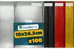 DealBerry 100 Assorted Metallic Bubble Mailers - Image 4