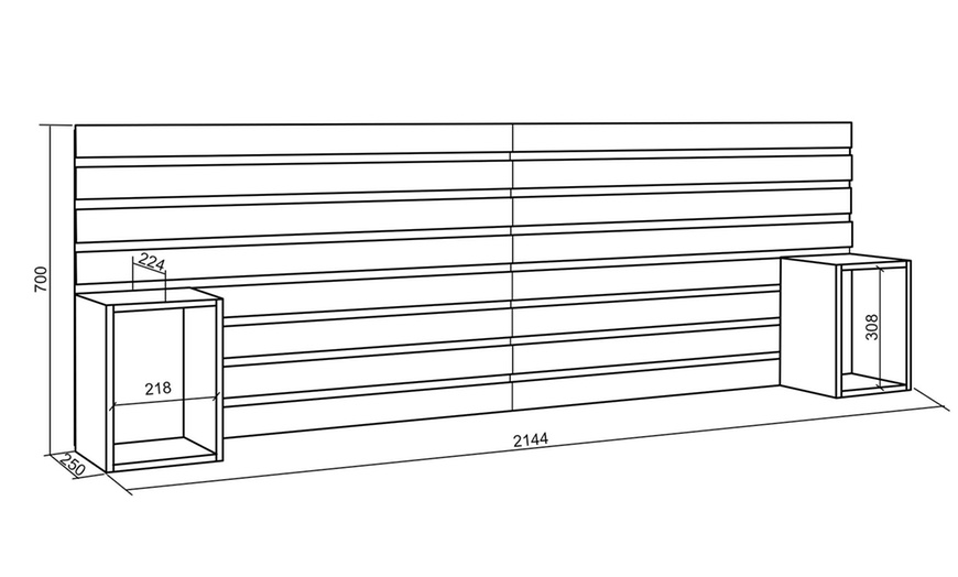 Image 24: Cabecero de cama disponible en diferentes tamaños y colores
