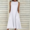 Image 6: Lightweight Sleeveless A-Line Dress in Cotton & Linen