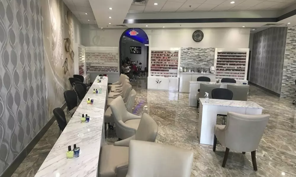 Dip Powder or Gel Nail Sets with Pedicure Packages at Spatique Nails and Spa (Up to 18% Off)