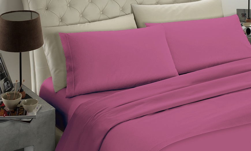 Image 15: Completo lenzuola in 100% microfibra Made in Italy