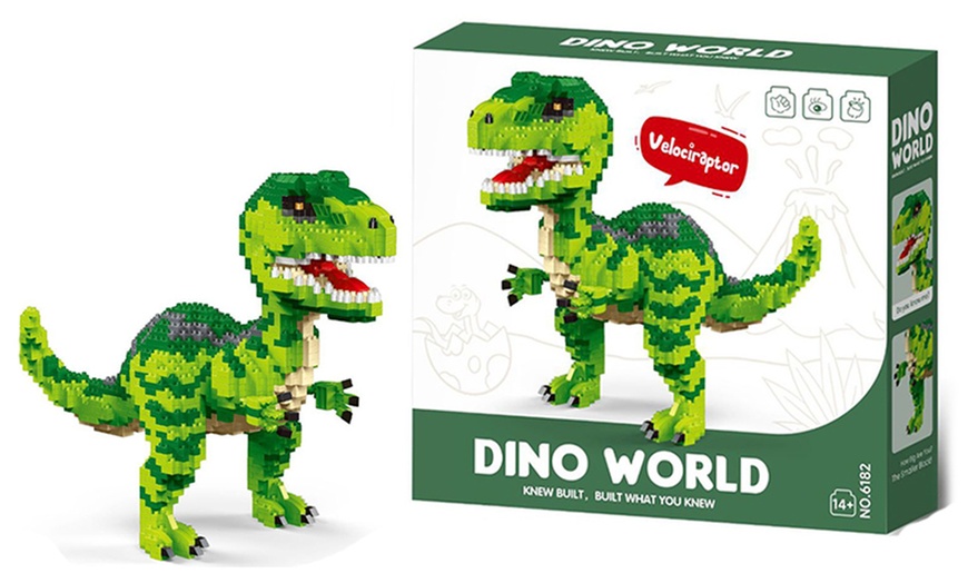 Image 2: LEGO Inspired DIY Dinosaur Micro Building Blocks Set