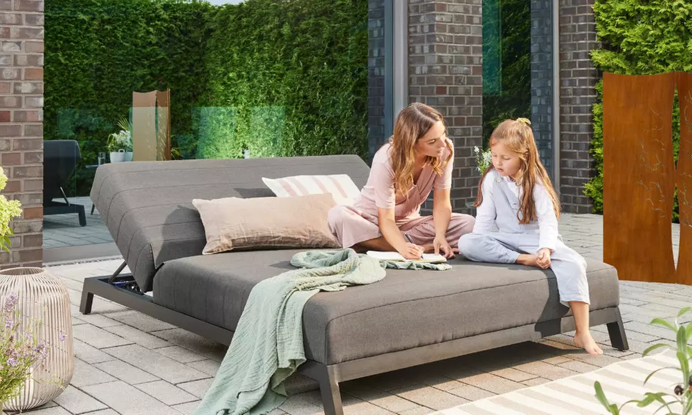 Tumbona con respaldo ajustable de Home Deluxe