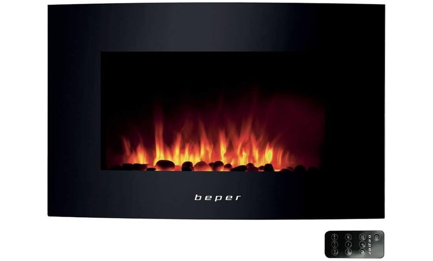 Image 2: Beper imitatiehaard met led-licht