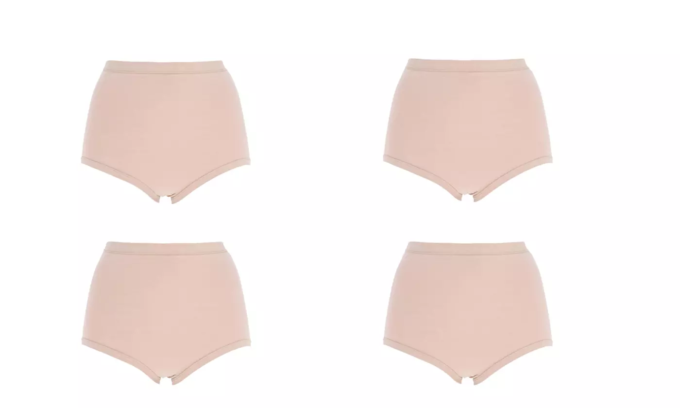 4er- oder 8er-Pack Cotonella Taillen-Slips für Damen