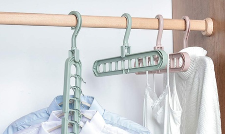 2 grucce salvaspazio Rebeca Shop in grado di reggere fino a 9 abiti ciascuna