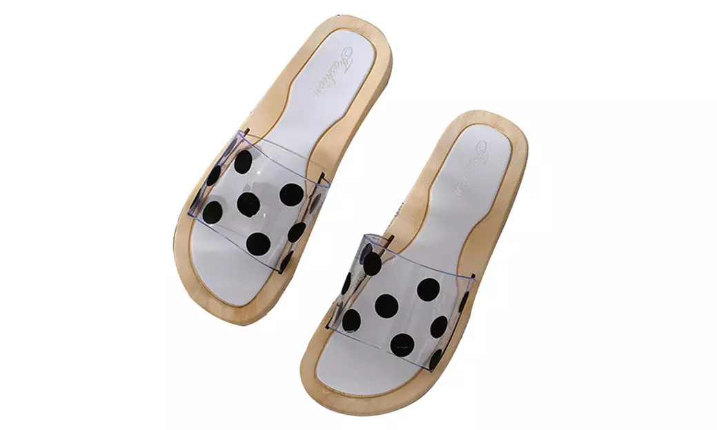Mules transparentes à pois - Second Medium
