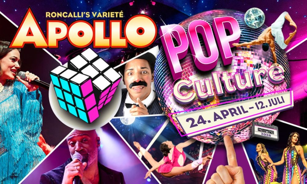 1 Ticket für „Pop Culture“ im Apollo Variete vom 03.05. bis 28.06.2026