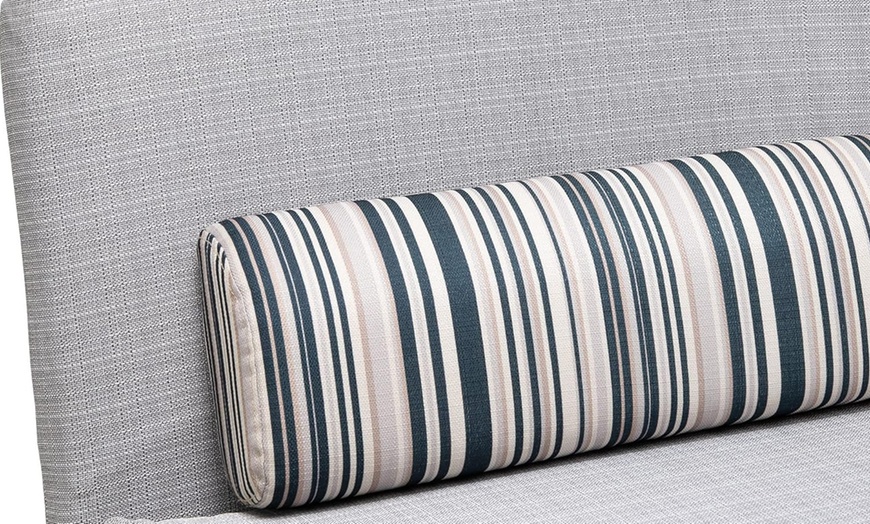 Image 20: HomCom Convertible Single Sleeper Chair Sofa Bed