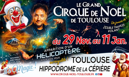1 place pour le Cirque de Noël de Toulouse 2025 : Fauteuil bronze / 26 décembre 2025 / 20h - Le Grand Cirque de Noël de Toulouse