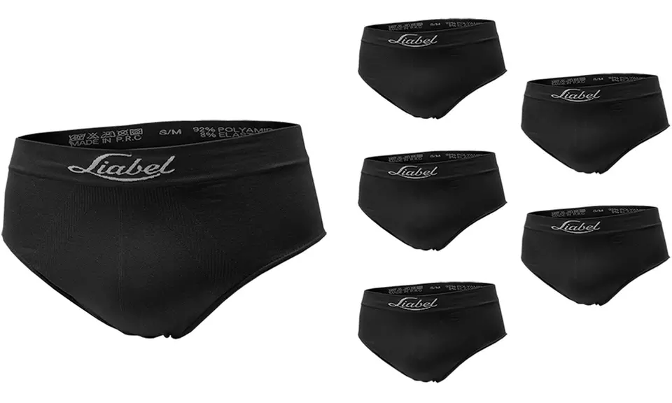 Pack de 6 calzoncillos sin costuras de Liabel