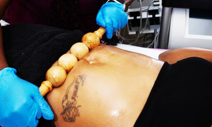 Image 1: 30 or 60 Min Lymphatic Drainage Massage with Wood Therapy