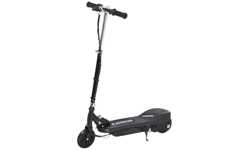 Image 2: HomCom Foldable Kid's Electric Scooter in Black
