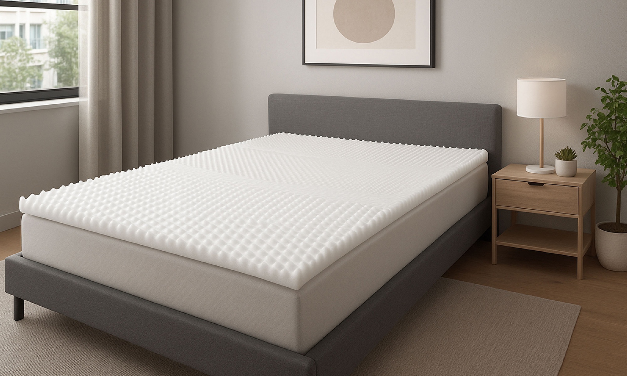Surmatelas à mémoire de forme, 10 zones de confort, Sampur