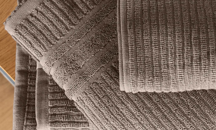 Image 4: Set di 5 asciugamani in puro cotone