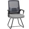 Image 6: HomCom Ergonomic Meeting Chair with Mesh Back Support