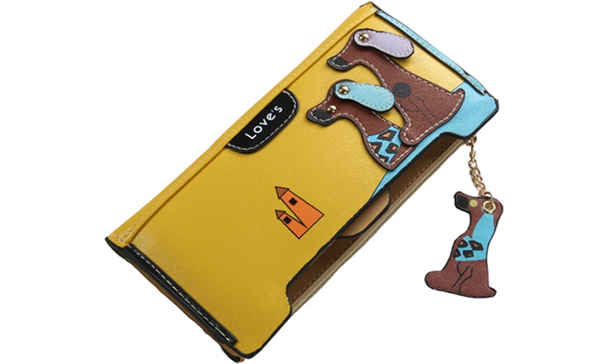 Image 11: Women's 3D Dog Wallet