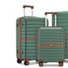 Image 17: KONO Stylish Stripe Design Suitcase with Spinner Wheels