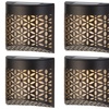 Image 10: Moroccan Solar Wall Lights - 4 Pack, Warm White LED