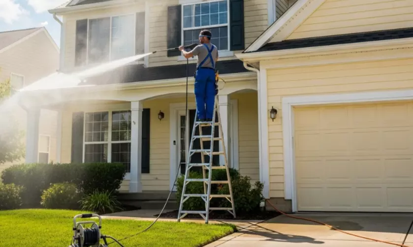 Pressure Washing for a 1 or 2 -Story Home up to 1900 Square Feet