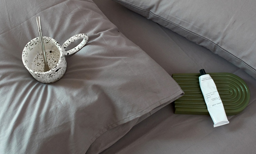 Image 26: Pure Cotton 2 Piece Pillowcase Set