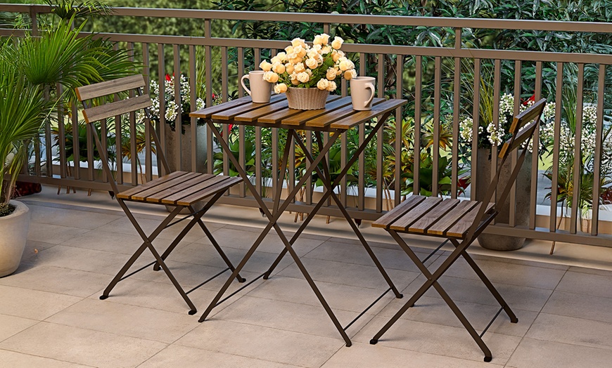 Image 1: Set bistrot Hanoi con 1 tavolino e 2 sedie