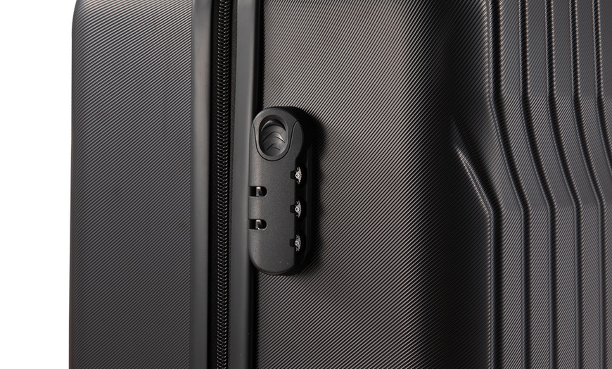 Image 12: Set of Three Hard-Shell ABS Suitcases