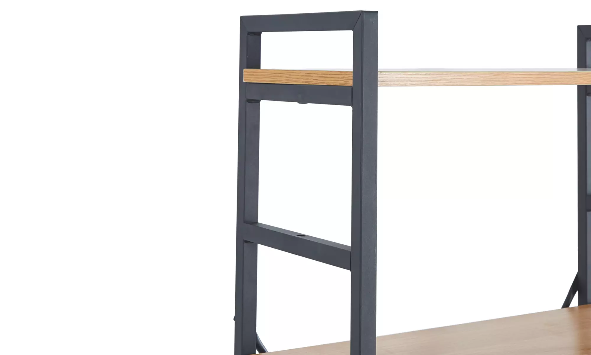 Étagère industrielle bois & acier, Sampur