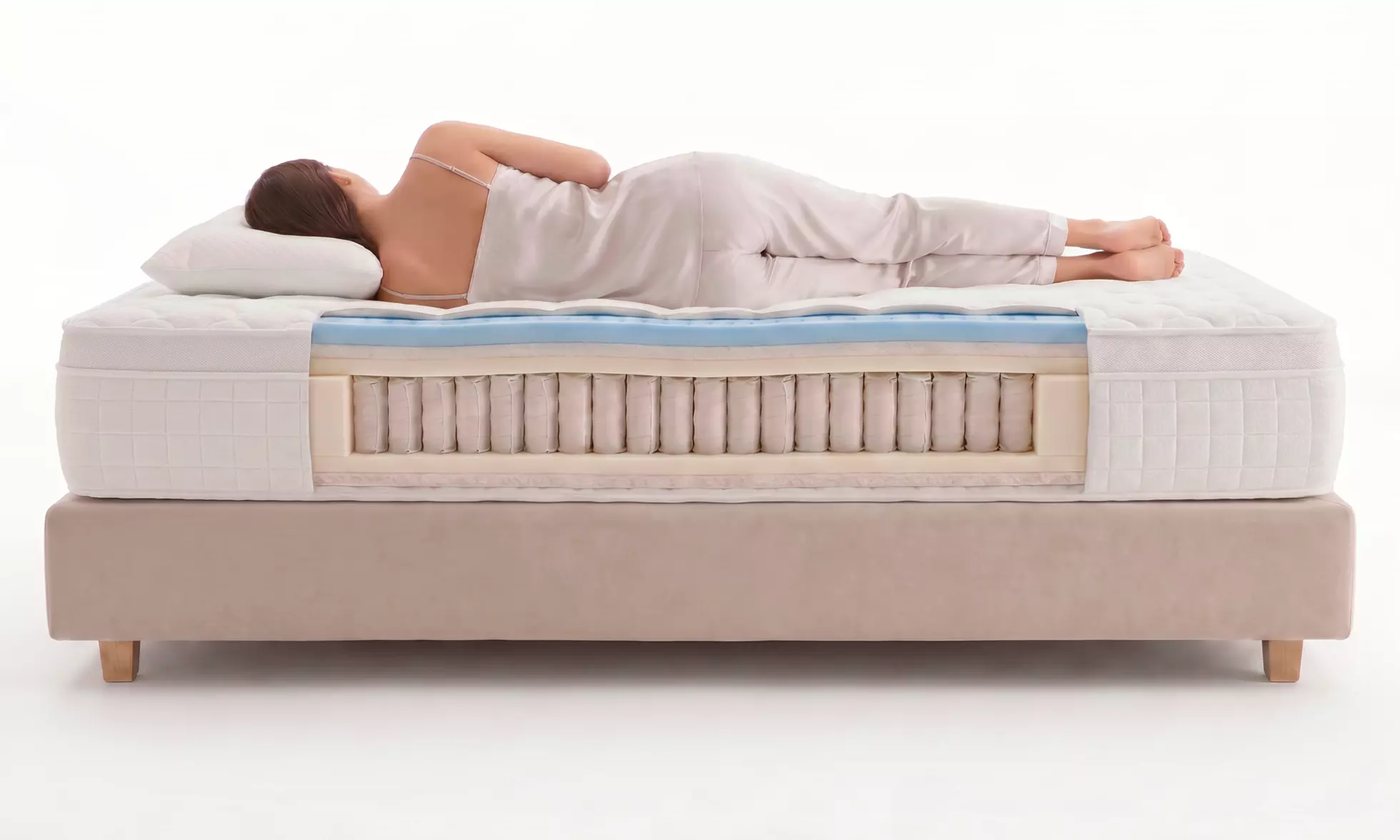 Colchón Box Spring con muelles ensacados de 30 cm