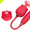 Image 1: 2 in 1 Rose Sucking Vibrator
