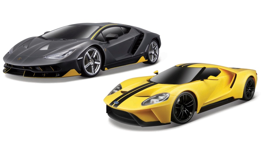 Image 1: Maisto Lamborghini Centenario or Ford GT RC Car